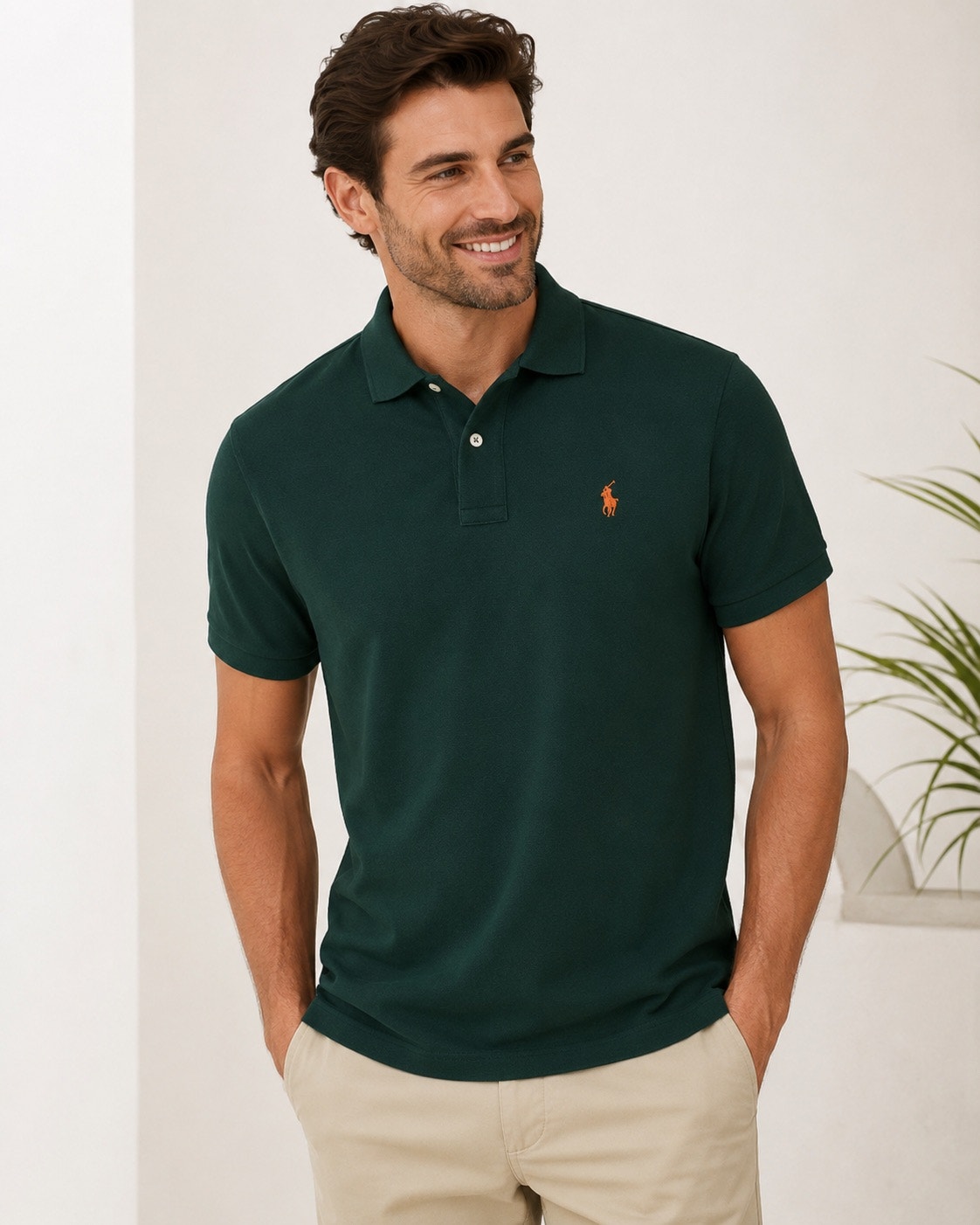 Polo Ralph Lauren Polo Shirt Mens Xl Green Cotton Pony Logo Classic Nwt